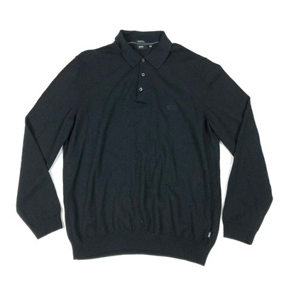 hugo boss merino wool polo shirt