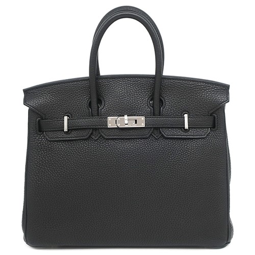 HERMES Handbag Birkin 25 Togo  black SilverMetal black □M 【box】 【USED】