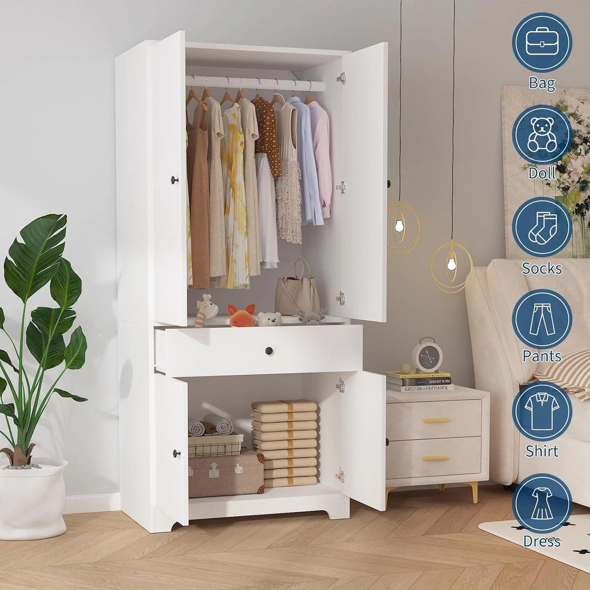 Wardrobe Closet In Armoires & Wardrobes for sale | eBay