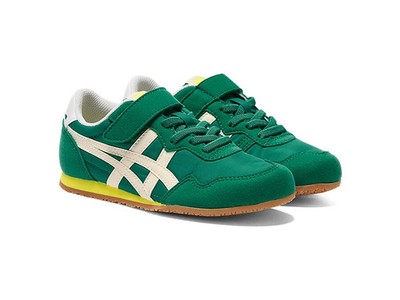 Onitsuka Tiger SERRANO Kid's FOREST GREEN/CREAM Sneakers Japan