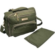 Jujube Satchel Diaper Bag Convertible Backpack  Changing Pad Green Rose Gld Zip