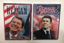 RONALD REAGAN DVD LOT OF 2 SALUTE TO REAGAN / THE GREAT COMMUNICATOR SEALED