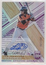 2019 Panini Elite Extra Edition Aspirations Purple 7/100 Luis Toribio Auto 01wi