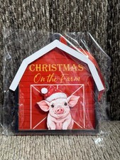 Christmas Ornament for Pig Lover, Pig Ornament for Christmas Tree, Wilbur
