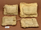 G.I. Joe Combat Burlap Sand Bag Set of 4 for 12" Figures 1960's - 1970's VINTAGE