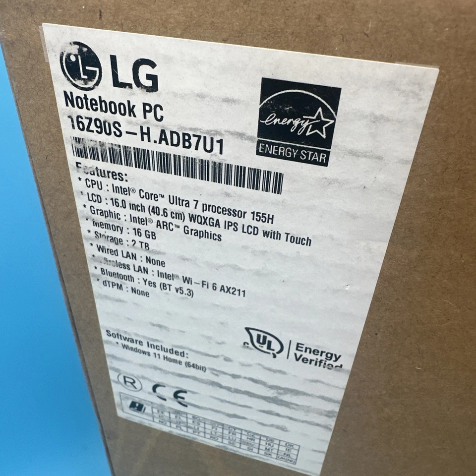 LG Gram ‎16Z90S-H.ADB7U1 16" Intel Ultra 7 155H 16GB RAM 1TB SSD - Image 4 of 4