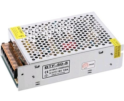 BTF-LIGHTING AC100-240V to DC5V10A Max 50W Switching Power Supply Device