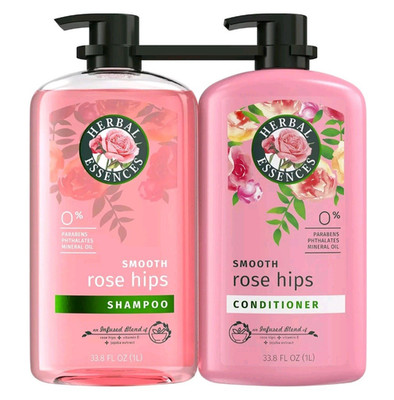 Herbal Essences Smooth Rose Hips Shampoo & Conditioner Set 33.8 fl oz Smoothing