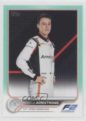 2022 Topps Formula 1 F2 Racers Future Stars Aqua /199 Marcus Armstrong #84 u0u