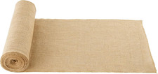 Burlap Fabric Roll, 14 in X 30 Ft, High Density Wide Natural Burlap Fabric Rolls