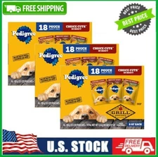 3 Box Pedigree Choice Cuts In Gravy Adult Soft Wet Dog Food Variety, 18ct Box