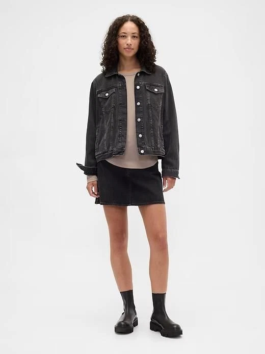 Camiseta para mujer Gap punto gofre cuello redondo tallas S. M. L. XL.XXL- mediana Cool Brown Foto 3 de 4