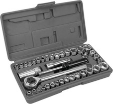 W1173 Saemetric 40-piece Sae And Metric Socket Set 14-inch 38-inch Drive W1173 Saemetric 40-piece Sae And Metric Socket Set 14-inch 38-inch Drive