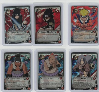 Naruto CCG Revenge & Rebirth Ninja 1st Edition Diamond Foil Wavy Foil NM
