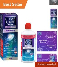 Deep Cleaning PLUS Contact Lens Solution 12 Fl Oz with Case - Preservative-Free