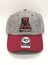 Alabama Crimson Tide 47 Clean Up Adjustable Hat Whool Vintage Throwback Logo