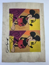 Andy Warhol COA Art Painting Original Drawing Vintage Paper Signed