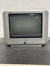 RCA 14F512T 14  TruFlat CRT Tube TV SVideo AV Retro Gaming For Parts Repair READ
