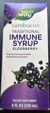 1 Nature's Way Sambucus Immune Syrup Concentrated Elderberry 4oz EXP 5/26 NEW