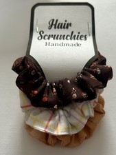 Handmade Small Hair Scrunchies , Multi Colored.