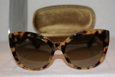 New Auth Miu Miu Sunglasse SMU 07R-A W Glitter Tortoise 7S0-1X1 55-18 W Orig Cas