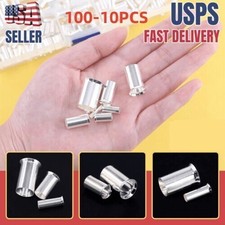 10-100PCS Wire Ferrules Crimp Terminal Connector Kits AWG 8 6 4 2 1/0 2/0 US