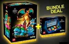 LEGO Pokemon 72153 Venusaur Charizard Blastoise Factory Sealed Kanto Badge Set