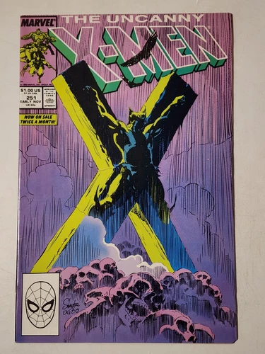 Uncanny X-Men #251 1989 Marvel Comics Marc Silvestri Crucifixion Cover
