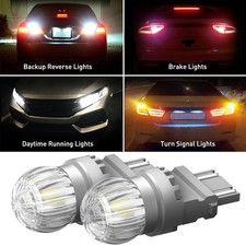 AUXITO 3157 3156 LED Reverse Backup Bulbs Light 6000K Super White Bright 2US6T A