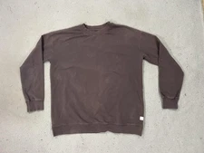 Vuori Laguna Oversized Sweatshirt Women Small Brown Crewneck Pullover Loungewear