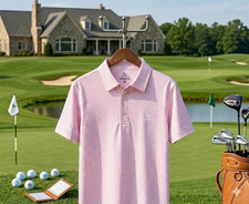 NEW Rhoback The pig pickin Men's Short Sleeve Performance Polo