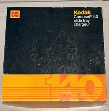 VTG Kodak Carousel Transvue 140 Projector Slide Tray with Original Box w/ Papers