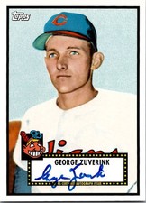 2011 Topps Lineage GEORGE ZUVERINK Cleveland Indians AUTO Insert (2)