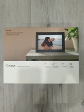 NEW Aura Cooper 10" Digital Wifi Picture Frame Charcoal Sealed