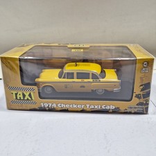 Greenlight Licensed 1:43 Scale 1974 Checker Taxi Cab Yellow Diecast Car Model