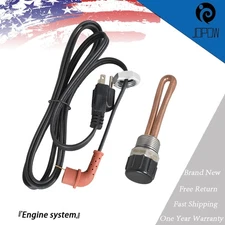 Powerstroke Diesel Engine Block Heater Element & Cable Cord For Ford 3C3Z6A051AA