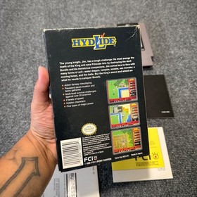 Hydlide Nintendo NES Video Game CIB w/ All Inserts Tested
