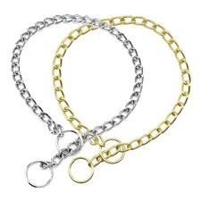 Chain Dog Choker Collar, Metal Slip Link Training Heavy Duty Choke Dog Collar...