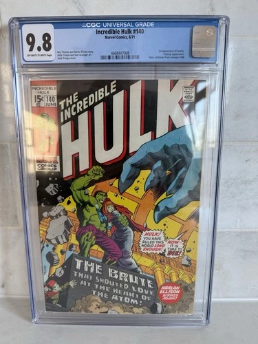 Incredible Hulk # 140 1971 Marvel CGC 9.8 Highest Graded Book! 1st Jarella