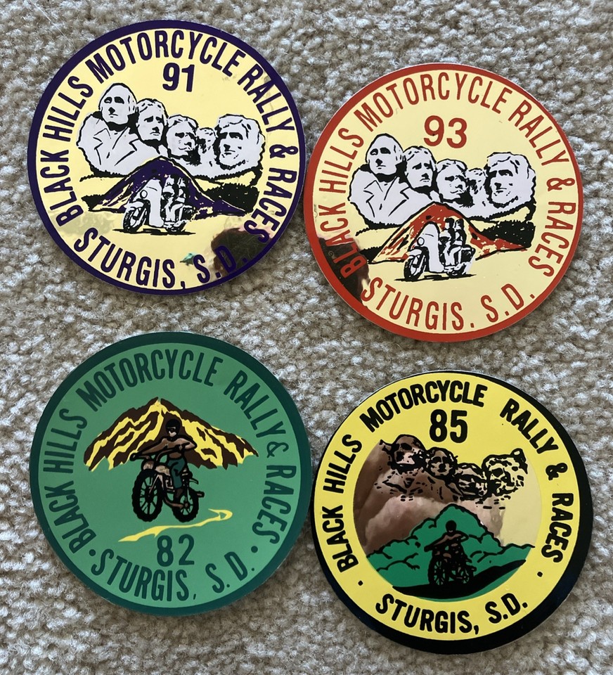 12 Different Sturgis Motorcycle Rally Stickers 1982-2006 | eBay