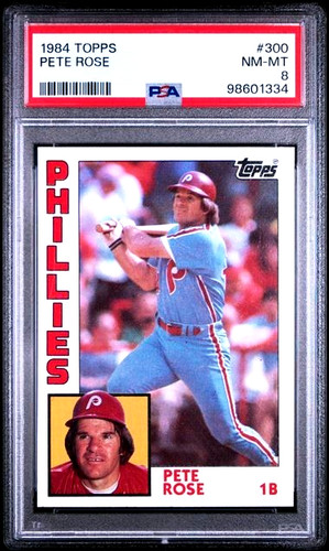1984 Topps Pete Rose #300 PSA 8 Vintage Baseball Card