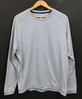 Peter Millar Men's Cradle Performance Golf Crewneck Pullover Gray Size L