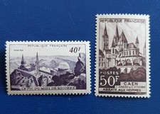 France 1951 916 917 neuf luxe ** monuments et sites