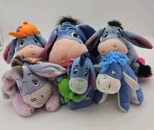 Vintage 2001-2003 FP DISNEY Eeyore Winnie The Pooh Includes Rattle Plush Lot 6