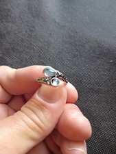 Beautiful Double 925 Sterling Silver Moonston...