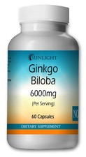 Ginkgo Biloba 6000mg Caps 60 Free Ship