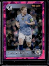 2024-25 Topps Merlin Chrome UEFA Kevin De Bruyne Pink Atomic Refractor #/199