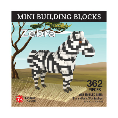 Impact Photographics - Zebra Mini Building Blocks Set - IMP92164
