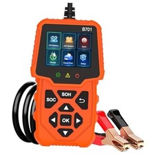 Car Battery Load Tester 12V 24V Automotive Alternator Meter with Cloud Orange