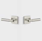 Sure-Loc Hardware Aspra Square Privacy Rosette Smooth Grip Satin Nickel